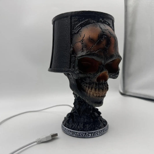Volcanic Skull USB Table Lamp
