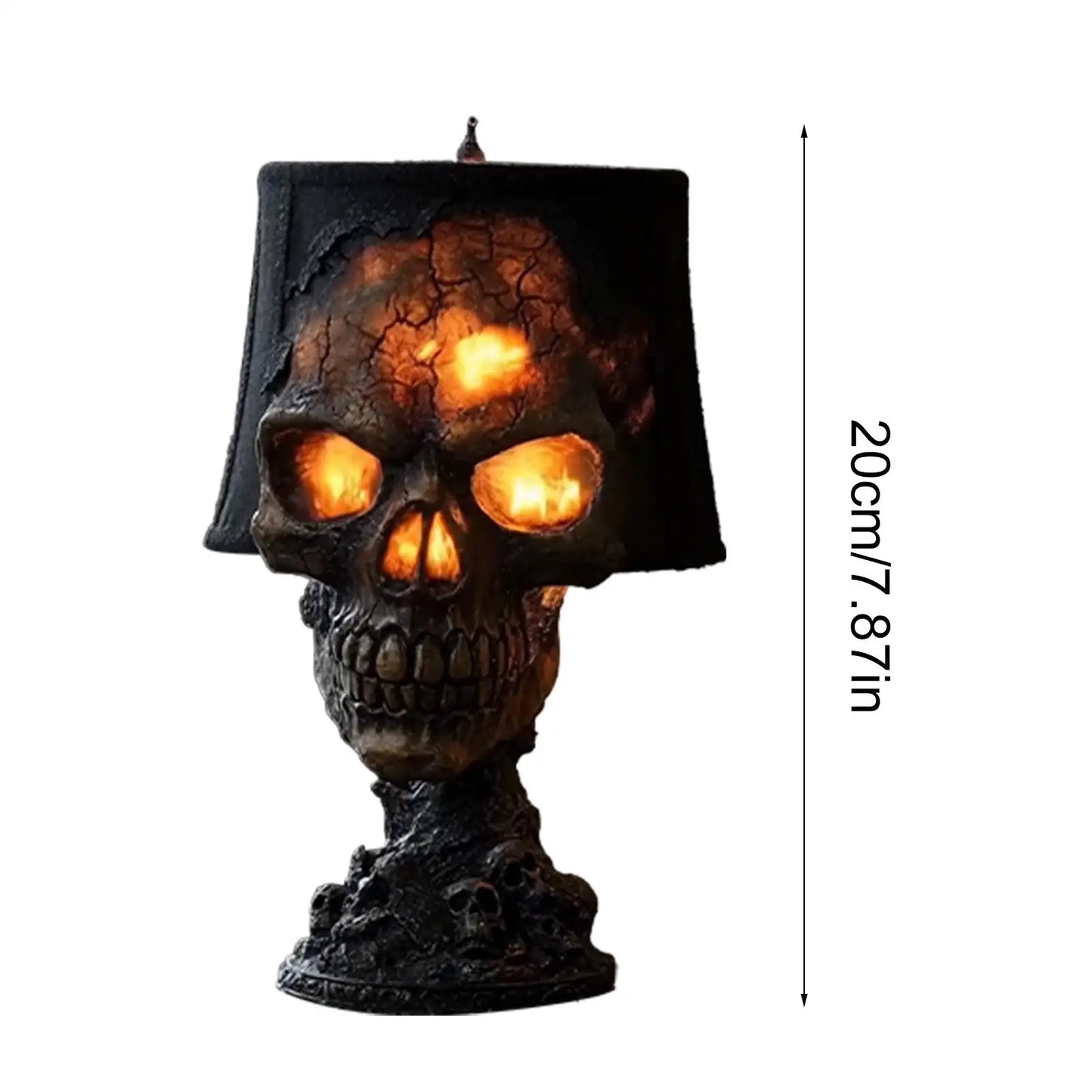Volcanic Skull USB Table Lamp